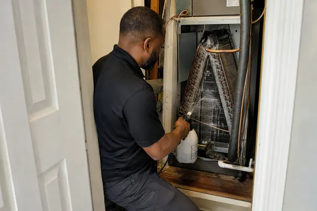 AC & Evaporator Coil Cleaning in a North Atlanta home