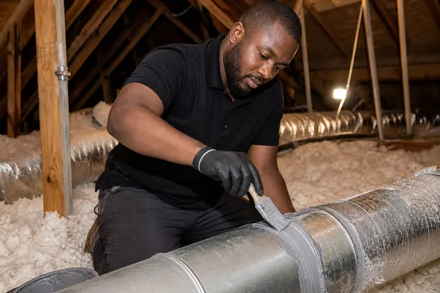 Duct Sealing & Repair in a North Atlanta home